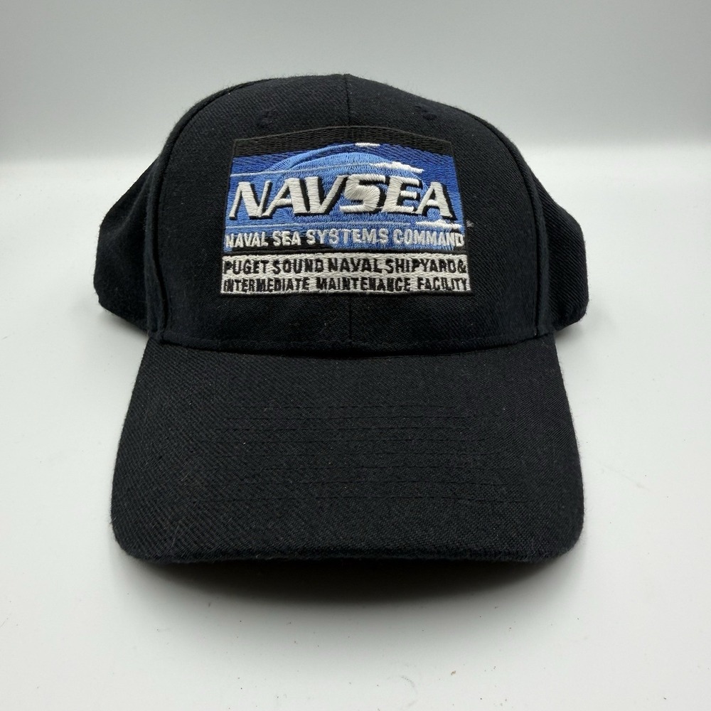 Vintage NAVSEA Puget Sound Naval Shipyard Hat USA Made Military Cap